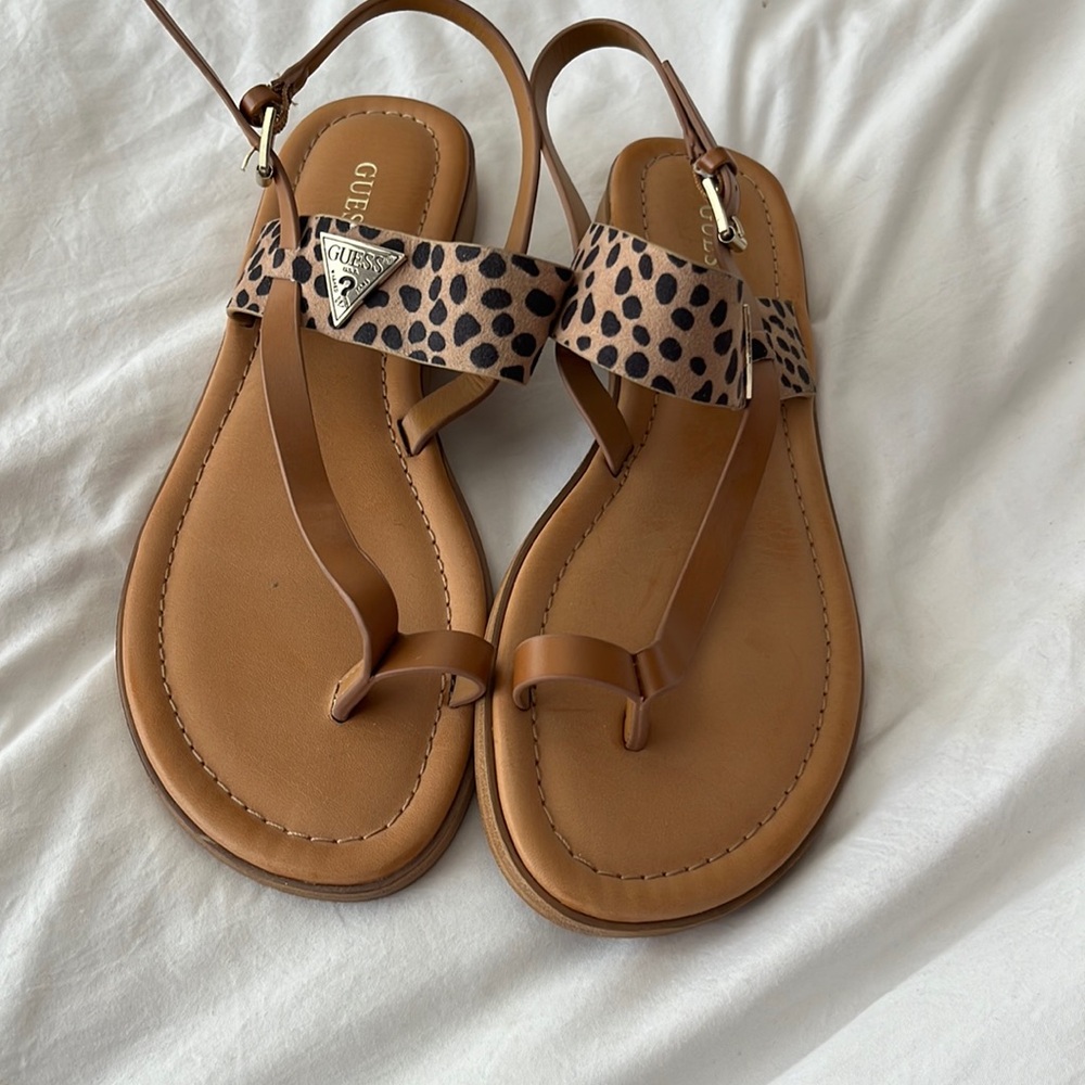 Guess leopard print sandals